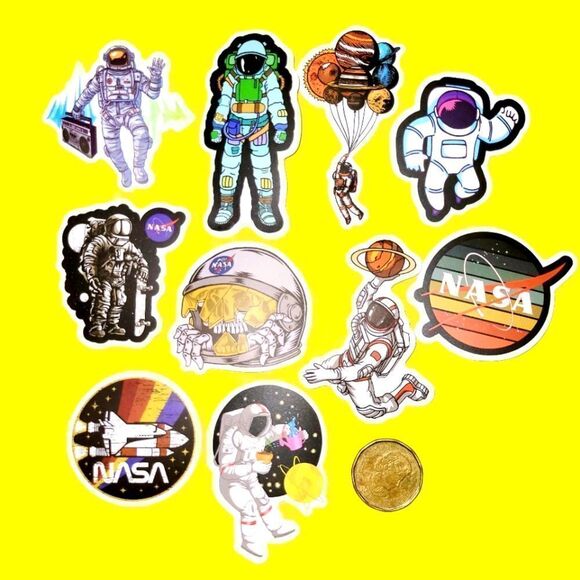 3/$20 brand new 10x NASA waterproof stickers - Picture 1 of 1